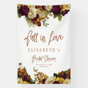 Herfst floral vrijgezellenfeest modern spandoek