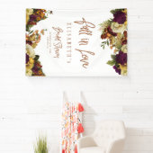 Herfst floral vrijgezellenfeest modern spandoek (Insitu)