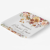 Herfst Floral Vrijgezellenfeest Papieren Bordje (Gebogen)