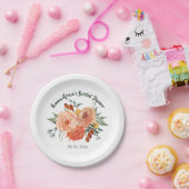 Herfst Floral Vrijgezellenfeest Papieren Bordje (Feest)