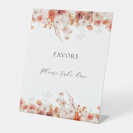 Herfst Floral Vrijgezellenfeest Reclamebord Met Voetstuk