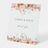 Herfst Floral Vrijgezellenfeest Reclamebord Met Voetstuk (Voorkant)