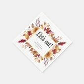 Herfst Floral Vrijgezellenfeest Servet (Hoek)