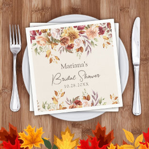 Herfst Floral Vrijgezellenfeest Servet