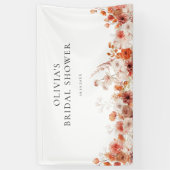 Herfst Floral Vrijgezellenfeest Spandoek (Verticaal)