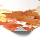 Herfst Floral Vrijgezellenfeest Welkom Poster (Hoek)