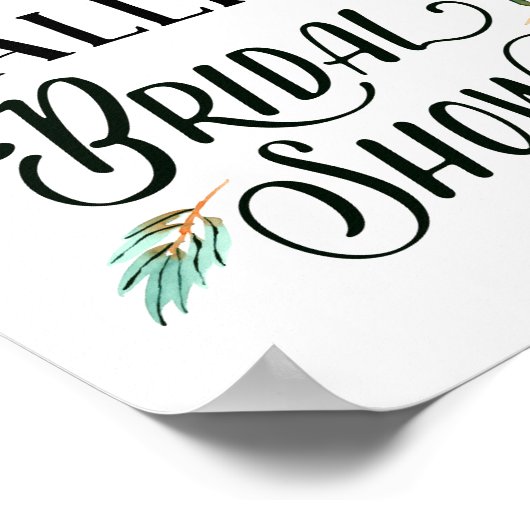 Herfst Floral Vrijgezellenfeest Welkom Poster (Hoek)