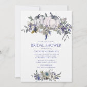 Herfst Floral Waterverf Pumpkin Vrijgezellenfeest Kaart (Voorkant)