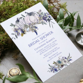 Herfst Floral Waterverf Pumpkin Vrijgezellenfeest Kaart