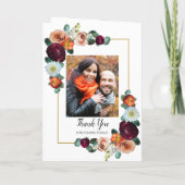 Herfst Floral Wedding Booklet-programma Programma (Achterkant)