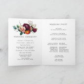Herfst Floral Wedding Booklet-programma Programma (Binnen)