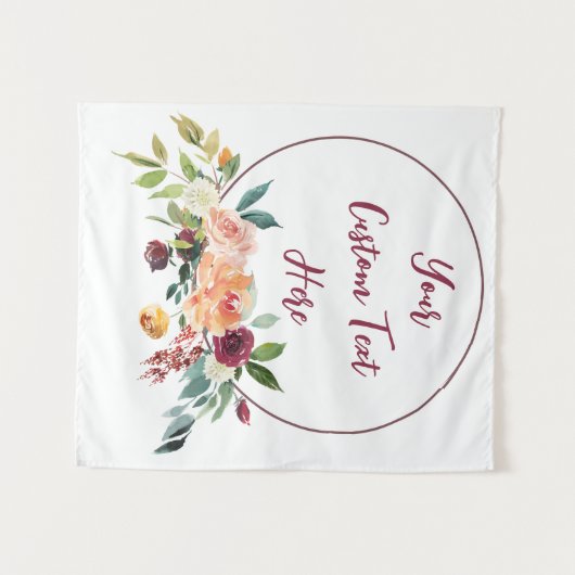 Herfst Floral Wedding Foto Booth Backdrop Fun Prop Wandkleed (Voorkant (horizontaal))