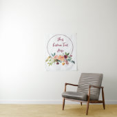 Herfst Floral Wedding Foto Booth Backdrop Fun Prop Wandkleed (In situ)
