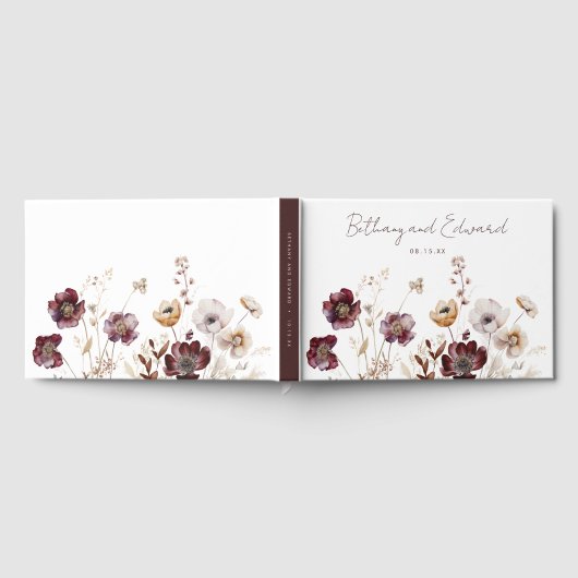 Herfst Floral Wedding Gastenboek (Volledig)