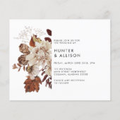 Herfst Floral Wedding Invitation Flyer (Voorkant)