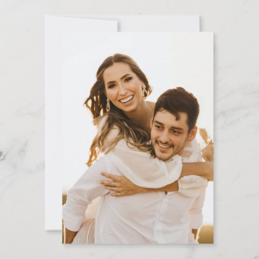 Herfst Floral Wedding Kaart (Achterkant)