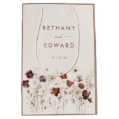 Herfst Floral Wedding Medium Cadeauzakje (Voorkant)