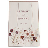 Herfst Floral Wedding Medium Cadeauzakje (Achterkant)