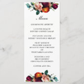 Herfst Floral Wedding Menu (Voorkant)