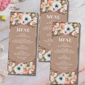 Herfst Floral Wedding Menu