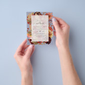 Herfst Floral Wedding - Oranje begroting van Bourg Flyer (Hand)