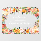Herfst Floral Wedding Raamsticker (Vel)