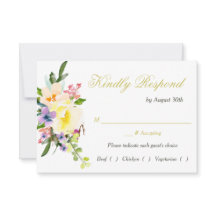 Herfst Floral Wedding Rehearsal Dinner RSVP