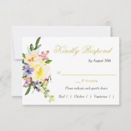 Herfst Floral Wedding Rehearsal Dinner RSVP