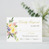 Herfst Floral Wedding Rehearsal Dinner RSVP (Staand voorkant)