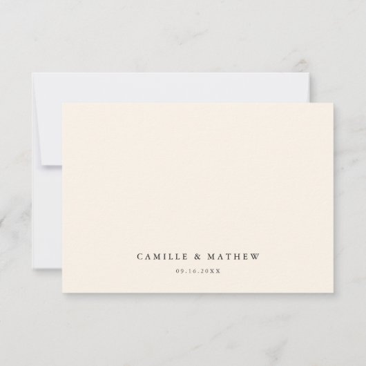 Herfst Floral Wedding RSVP Kaart (Achterkant)