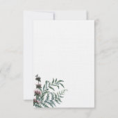 Herfst Floral Wedding RSVP Kaart (Achterkant)
