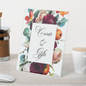 Herfst Floral Wedding, vers Reclamebord Met Voetstuk (Insitu)