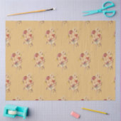 Herfst Floral Wildflower Butterfly Mosterd Ontschr Tissuepapier (Craft)