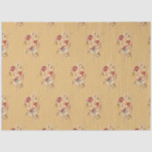 Herfst Floral Wildflower Butterfly Mosterd Ontschr Tissuepapier (Voorkant)