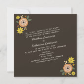 Herfst Floral wisting van de ouders van Bride Kaart (Achterkant)