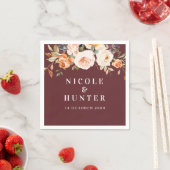 herfst florale bruiloft servet (Insitu)