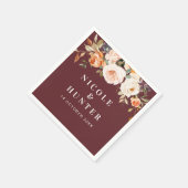 herfst florale bruiloft servet (Hoek)