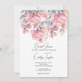 Herfst florale Dusty roos Vrijgezellenfeest Kaart (Voorkant)