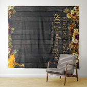 Herfst florale verjaardagfoto foto achtergrond wandkleed (In Situ (horizontaal))