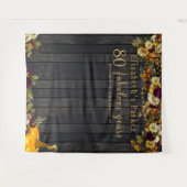 Herfst florale verjaardagfoto foto achtergrond wandkleed (Voorkant (horizontaal))