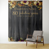 Herfst florale verjaardagfoto foto achtergrond wandkleed (In situ)