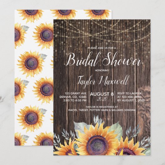 Herfst florale zonnebloempitten rustig vrijgezelle kaart (Voorkant / Achterkant)