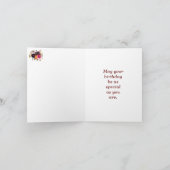 Herfst Florals Birthday Wenskaart Kaart (Binnen)