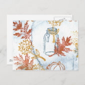 Herfst Florals Briefkaart (Voorkant / Achterkant)