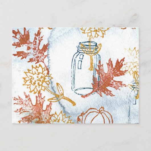 Herfst Florals Briefkaart (Voorkant)