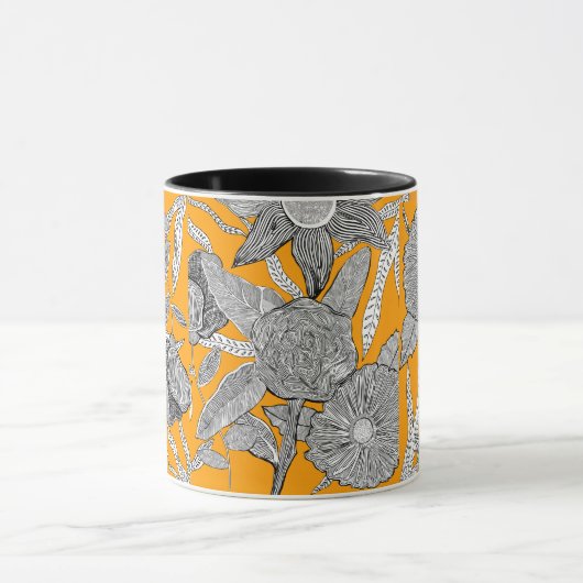 Herfst florals mok (Midden)