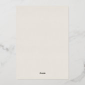 Herfst Florals Mums Arch Baby shower Folie Uitnodi Uitnodiging (Achterkant)