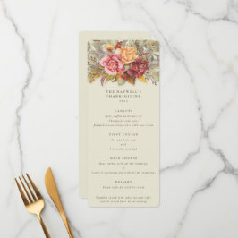 Herfst Florals Thanksgiving Flat 4 Cursus Menu