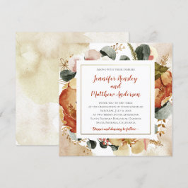 Herfst Florals Wedding Kaart