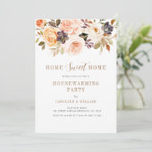 herfst florele uitnodiging voor het huishouden (Staand voorkant)